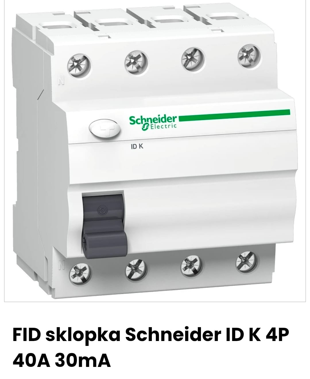 Four Pole Electrical Switch Unit